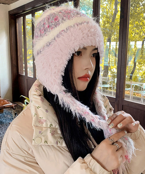 ニット帽子 紐付き 韓国風 毛糸帽子 レディース 暖かい帽子 おしゃれ 折りたたみ カジュアル おしゃれ 可愛い 人気 お出掛け 防風防寒グッズ プレゼント 99BJMY-004