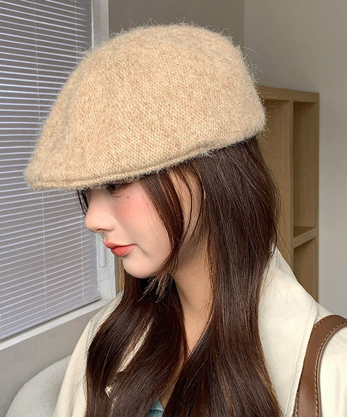 ベレー帽 起毛 英字ロゴ レディース ベレーキャップ 暖かい トレンド感 小顔 可愛い きれいめ おしゃれ カジュアル シンプル 大人 防寒 アウトドア 99BJMY-007