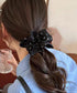 ドット柄シュシュ ヘアゴム 髪飾りグッズ レディース ヘアアクセサリー まとめ髪 髪留め 簡単 ヘアアレンジ 大人可愛い カジュアル オルチャン 99BYSP-005