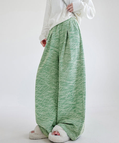 ワイドパンツ レディース ハイウエスト ウエストゴム 美脚 脚長 ベーシック 着やせ ゆったり リラックス ストリート カジュアル 動きやすい 99FZFZ-035