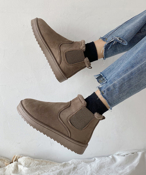 ムートンブーツ ブーツ モカシン 冬靴 ムートンブーツ ブーツ モカシン 冬靴 レディース 裏起毛 暖かい もこもこ 痛くない 防寒 フェイクムートン 99GYXC-004