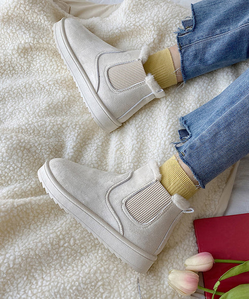 ムートンブーツ ブーツ モカシン 冬靴 ムートンブーツ ブーツ モカシン 冬靴 レディース 裏起毛 暖かい もこもこ 痛くない 防寒 フェイクムートン 99GYXC-004