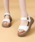 厚底 ベルクロサンダル 美脚 韓国風夏靴 レディース コンフォートサンダル 大人女子 カジュアル 歩きやすい 疲れにくい きれいめ ストリート 脚長 人気サンダル 99GYXC-151