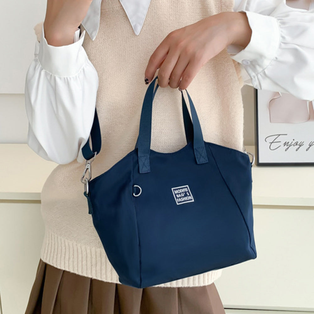 ハンドバッグ 2way 肩掛けカバン ネイビー