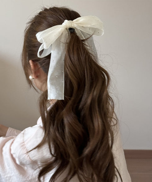 バナナクリップ レディース透け感キラキラ ヘアクリップヘアアクセサリー スパンコール デート 雑貨グッズ 髪留め かわいい フェミニン まとめ髪 おしゃれ 大人 99HXGY-002
