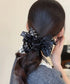 ドット柄 リボンシュシュ 韓国風ヘアゴム レディース ヘアアクセサリー ポニーテール 大人可愛い 髪飾り おしゃれ お団子ヘア 髪留め カジュアル ヘアアレンジ 99HXGY-006