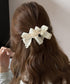 バナナクリップ パールリボン ヘアグッズ レディース ヘアクリップ ヘアアクセサリー おしゃれ 大人女子 まとめ髪 ハーフアップ 夜会巻き髪飾り ヘアアレンジ 99HXGY-007