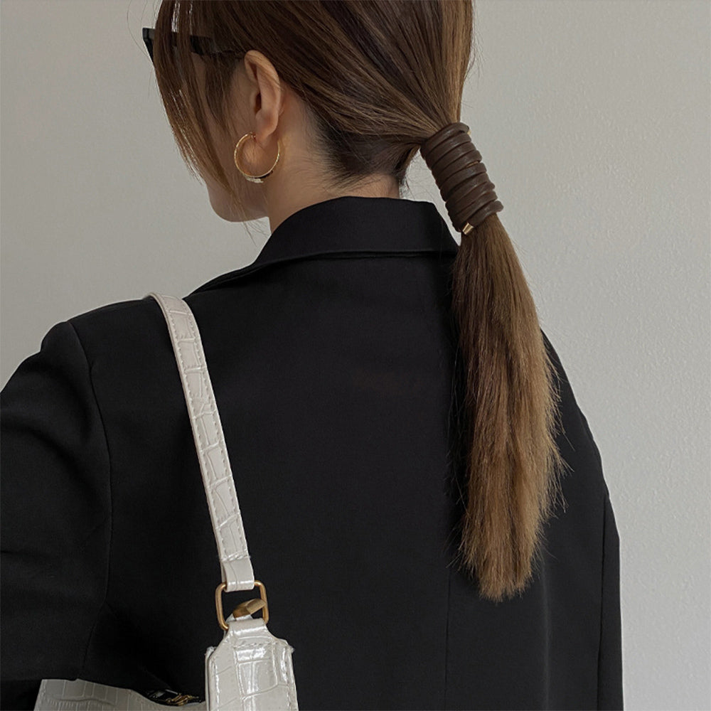ワイヤー ヘアアレンジ レディース 韓国 ブラウン