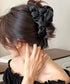 ヘアクリップ バンスクリップ フリル レディース 髪留め 髪飾り まとめ髪 おしゃれ 大人 可愛い オフイスカジュアル ヘアアクセサリー 99HYRY-001