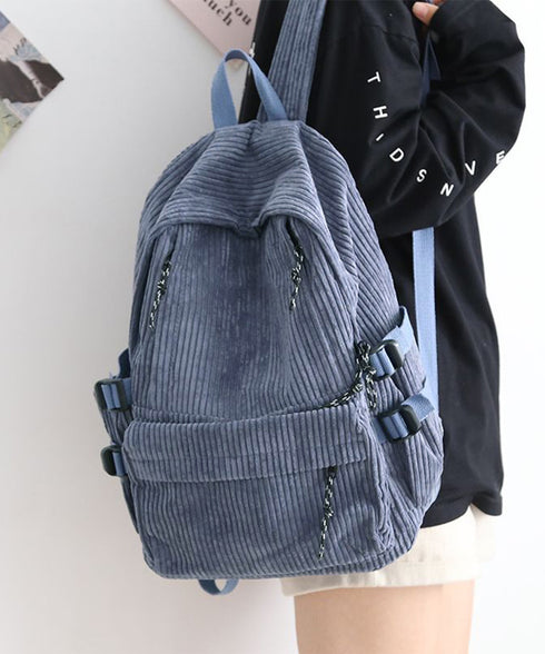 リュックサック コーデュロイ レディース バックパック 肩掛けバッグ a4 大容量 肩紐太い オルチャン おしゃれ 通勤通学 修学旅行 お出かけ 人気 99JKXB-002