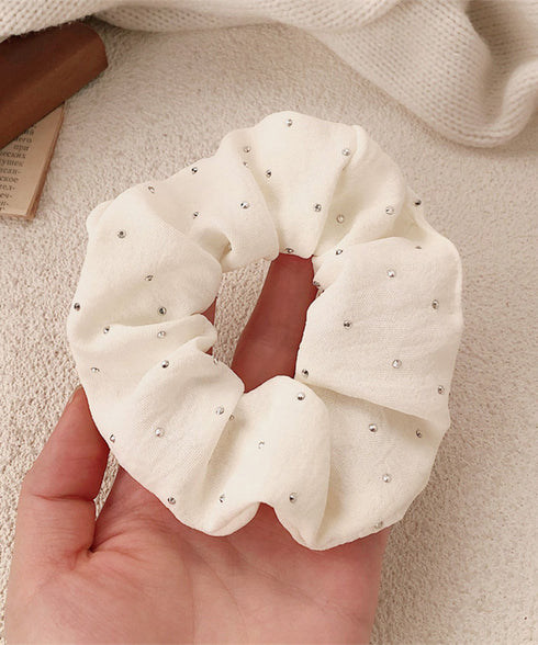 シュシュ キラキラデコ レディース ヘアアレンジ 髪留め 髪飾り まとめ髪 オルチャン おしゃれ カジュアル 大人っぽい 可愛い 雑貨 99JXSP-012