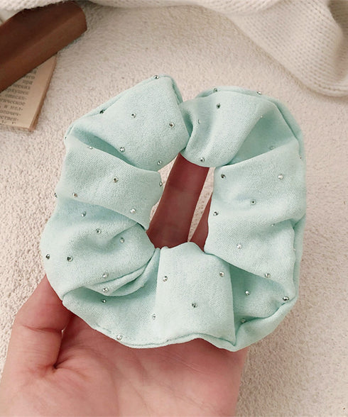 シュシュ キラキラデコ レディース ヘアアレンジ 髪留め 髪飾り まとめ髪 オルチャン おしゃれ カジュアル 大人っぽい 可愛い 雑貨 99JXSP-012