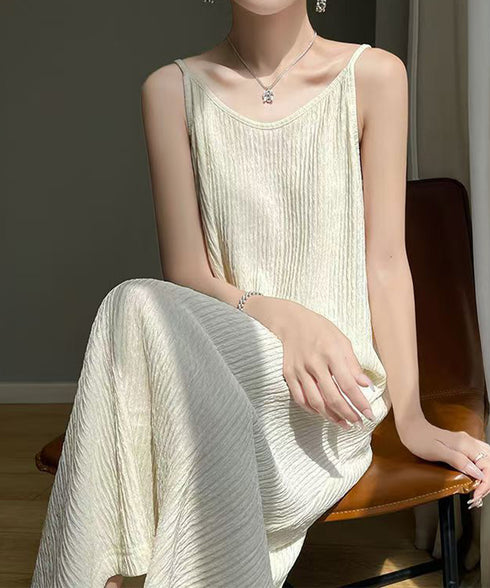 キャミワンピース プリーツ レディース夏 無地ワンピース お洒落 ゆったり 大人 フェミニン セクシー きれいめ カジュアル 着回し 体型カバー 99JYZZ-002