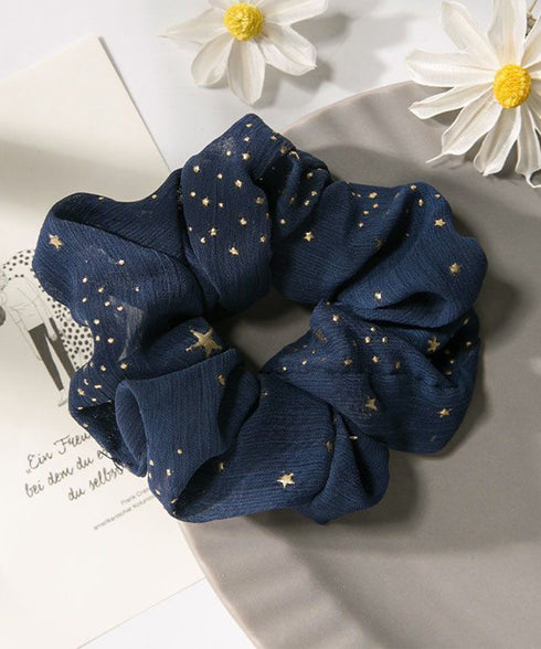 シュシュ レディース ヘアゴム 星柄 ヘアアレンジ 髪留め 髪飾り まとめ髪 お団子 簡単 オルチャン おしゃれ カジュアル 大人っぽい 可愛い 99MDSP-001