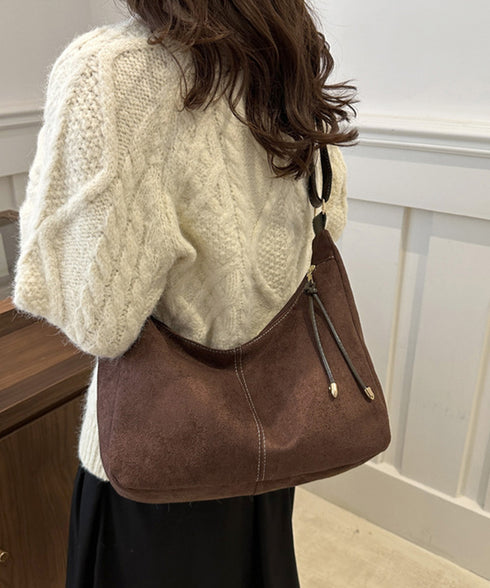 ショルダーバッグ レディース スエード調 斜めがけバッグ 軽量かばん 無地かばん ワンショルダーバッグ レトロ 大人 おしゃれ カジュアル 通勤 人気 99MSXB-007