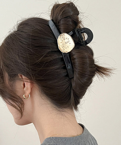 ヘアクリップ レディース メタル飾り バンスクリップ ヘアアクセサリー 大人女性 可愛い 髪留め まとめ髪 髪飾り 韓国ファッション オフイスカジュアル 99QNSP-017