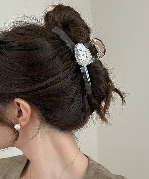 ヘアクリップ レディース メタル飾り バンスクリップ ヘアアクセサリー 大人女性 可愛い 髪留め まとめ髪 髪飾り 韓国ファッション オフイスカジュアル 99QNSP-017