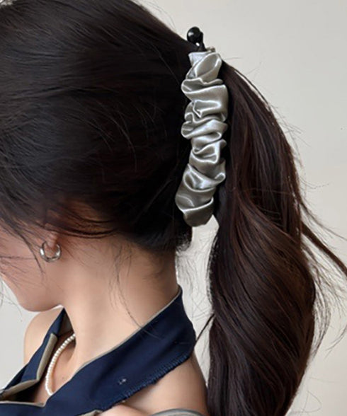 プリーツ バナナクリップ ヘアクリップ レディース ヘアアクセサリー 髪留め ポニーテール簡単 おしゃれ 大人可愛い オフイスカジュアル 結婚式二次会 デイリー 99TZSP-007