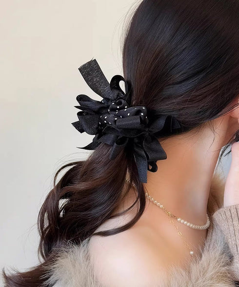ヘアゴム 蝶結び シュシュ 韓国風 レディース ヘアアレンジ おしゃれ オルチャン 大人 可愛い 女子会 きれいめ お団子 ヘアグッズ 雑貨 99WYSM-001