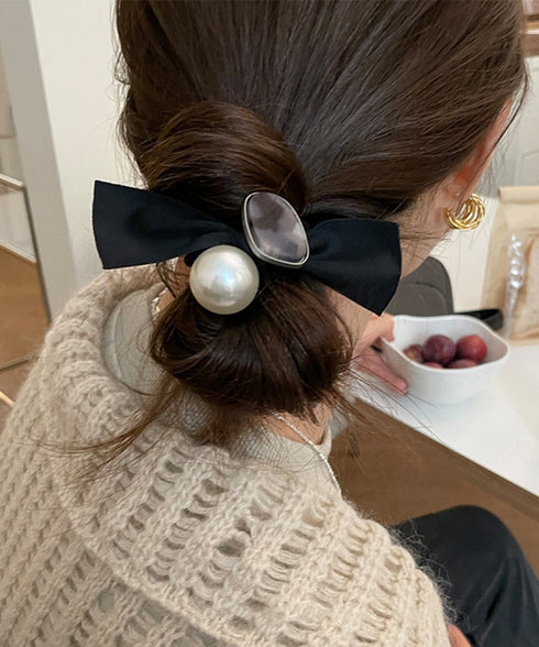 パールヘアゴム レディース ポニーテール ヘアアクセサリー まとめ髪 大人可愛い フェミニン シンプル デイリー オフィス 韓国風トレンド 新作髪留め プレゼント 99XHSP-006