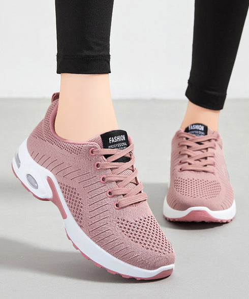 スニーカー レディース メッシュ レースアップシューズ スポーツ ボリュームソール 軽量 歩きやすい 疲れない おしゃれ お出かけ コンフォート 99YJBH-007