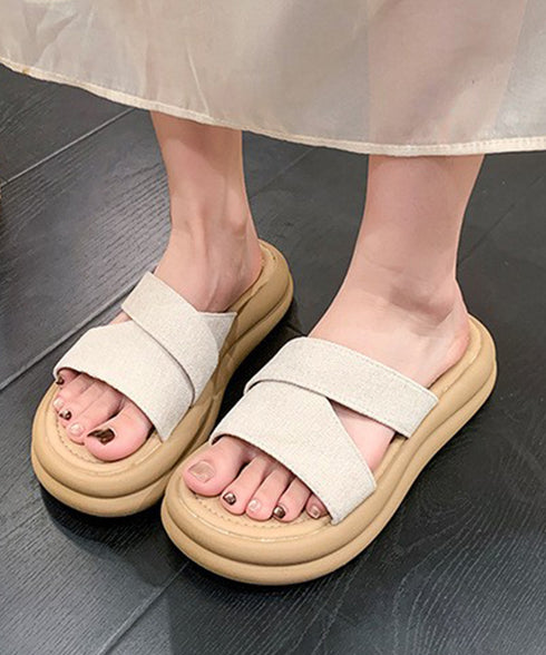 厚底サンダル ミュールサンダル 布素材 レディース ベルトサンダル 美脚 夏 コンフォートサンダル 疲れない おしゃれ 大人 カジュアル 女子 カワイイ 99YYXC-061