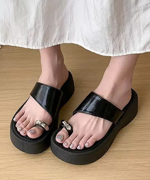 厚底トングサンダル 美脚脚長 おしゃれ靴 レディースシューズ コンフォートサンダル 韓国風 大人女子 サマーサンダル カジュアルシンプル 疲れにくい 海旅行くつ 99YYXC-065