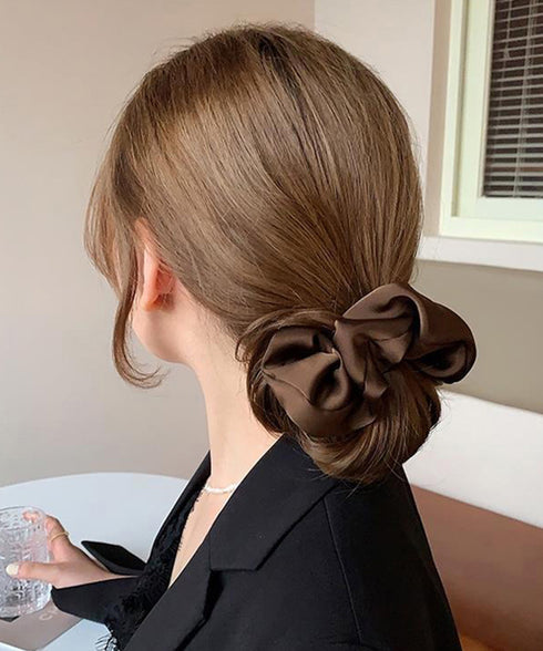 サテンヘアゴム シュシュ韓国風 無地7色 レディース ヘアアレンジ 髪留め 髪飾り オルチャン おしゃれ カジュアル 大人っぽい 可愛い 韓国ファッション 雑貨 99ZMDZ-001