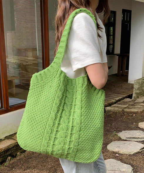 トートバッグ ニット編み レディース マザーズバッグ 肩掛けバッグ リゾート 軽量 A4 柔らかいシルエット 大人 女子 おしゃれ オフィスカジュアル 99ZYL-002