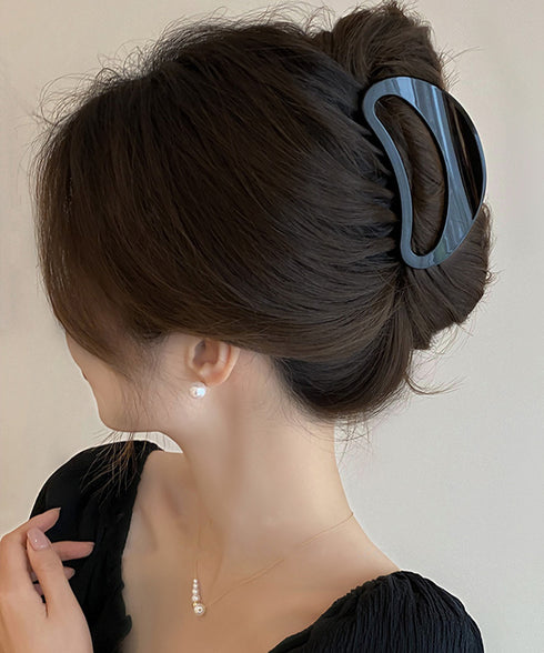 バンスクリップ レディース まとめ髪 ヘアアレンジ 髪飾り 樹脂 お洒落 オフイスカジュアル オルチャン 大人 可愛い 雑貨グッズ デート 結婚式 演奏会 99ZYSP-001