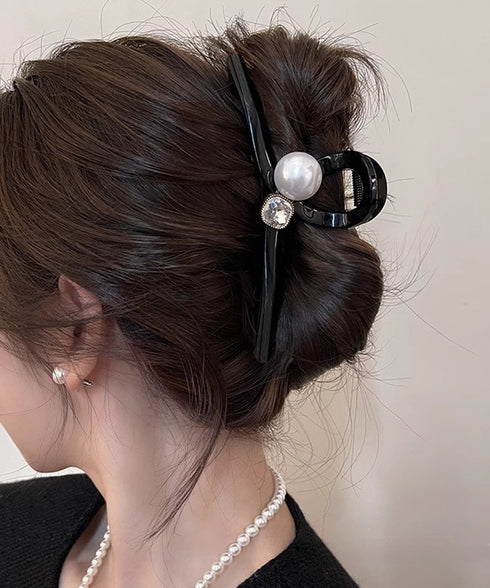 バンスクリップ ヘアクリップ パール レディース ヘアアクセサリー 韓国風 髪留め まとめ髪 おしゃれ大人可愛い オフイスカジュアル 小物 誕生日 プレゼント 99ZYSP-013