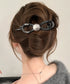 バナナクリップ パール 可愛いくま韓国風 レディース ヘアアクセサリー シンプル オフィスカジュアル きれいめ フェミニン プレゼント 髪飾り 結婚式発表会女子会 99ZYSP-016