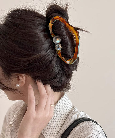 バンスクリップ パールヘアクリップ 新作 韓国風 ヘアアクセサリー 大きめ 髪留め まとめ髪 おしゃれ 大人可愛い オフイスカジュアル 小物 誕生日 プレゼント 99ZYSP-017