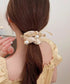 サテンヘアゴム パール付き シュシュ レディース まとめ髪 髪留め 簡単ヘアアレンジ 蝶結び リボン お団子 大人 可愛い おしゃれ 韓国ファッション 99ZYSP-020