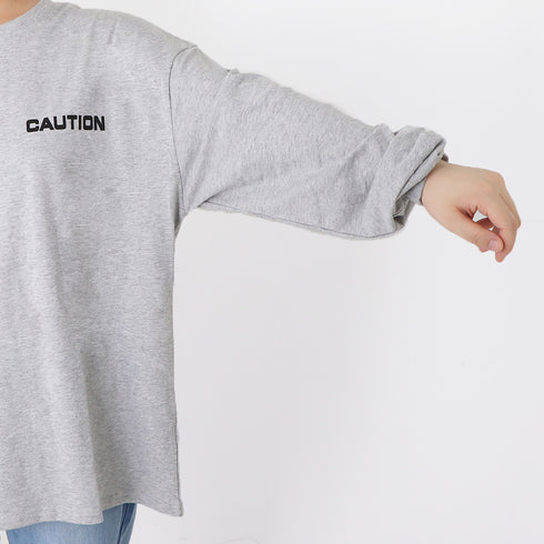 Tシャツ レディース 長袖 カットソー Tシャツ レディース 長袖 カットソー おしゃれ ロゴ オーバーサイズ 大きいサイズ ゆったりTシャツ 99AAA-011