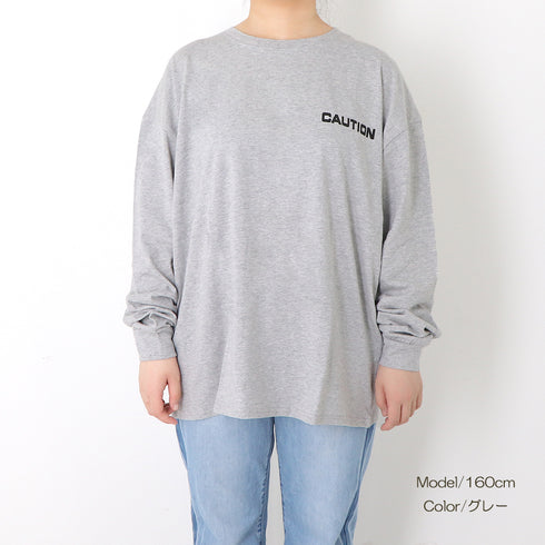 Tシャツ レディース 長袖 カットソー Tシャツ レディース 長袖 カットソー おしゃれ ロゴ オーバーサイズ 大きいサイズ ゆったりTシャツ 99AAA-011