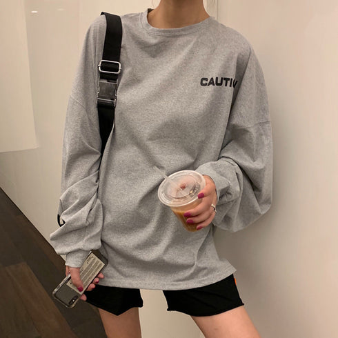 Tシャツ レディース 長袖 カットソー Tシャツ レディース 長袖 カットソー おしゃれ ロゴ オーバーサイズ 大きいサイズ ゆったりTシャツ 99AAA-011