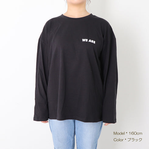Tシャツ レディーストップス Tシャツ レディーストップス 長袖カットソー 韓国 英字ロゴ 体型カバー ゆったり 99AAA-012