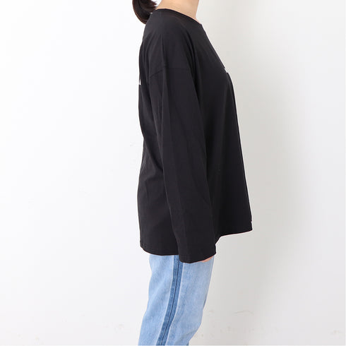 Tシャツ レディーストップス Tシャツ レディーストップス 長袖カットソー 韓国 英字ロゴ 体型カバー ゆったり 99AAA-012