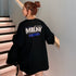 Tシャツ レディーストップス 長袖 Tシャツ レディーストップス 長袖 カットソー 体型カバー プリント カジュアル 韓国 ゆったり 99AAA-018