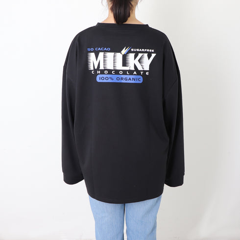 Tシャツ レディーストップス 長袖 Tシャツ レディーストップス 長袖 カットソー 体型カバー プリント カジュアル 韓国 ゆったり 99AAA-018