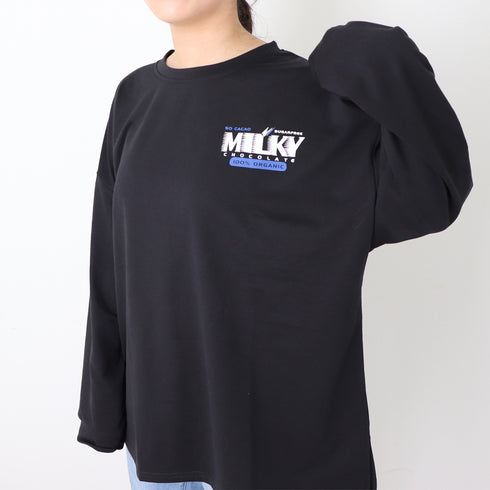 Tシャツ レディーストップス 長袖 Tシャツ レディーストップス 長袖 カットソー 体型カバー プリント カジュアル 韓国 ゆったり 99AAA-018