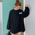 Tシャツ レディーストップス 長袖 Tシャツ レディーストップス 長袖 カットソー 体型カバー プリント カジュアル 韓国 ゆったり 99AAA-018