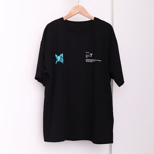 ロゴTシャツ レディース 韓国 春夏 トップス ルーズ 英字 ゆったり ロング ゆったり 着痩せ 体型カバー オルチャン 大人 99AAA-029