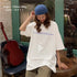 Tシャツ レディース 春夏 半袖 ロゴ トップス オルチャン ロング丈 ゆったり 着痩せ ルームウェア カジュアル 体型カバー 99AAA-030