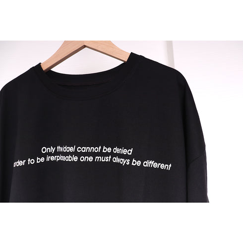 Tシャツ レディース 春夏 半袖 ロゴ トップス オルチャン ロング丈 ゆったり 着痩せ ルームウェア カジュアル 体型カバー 99AAA-030
