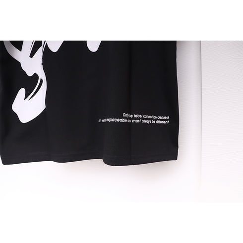 Tシャツ レディース 春夏 半袖 ロゴ トップス オルチャン ロング丈 ゆったり 着痩せ ルームウェア カジュアル 体型カバー 99AAA-030