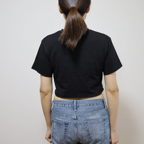 へそ出し トップス 韓国 着やせ へそ出し トップス 韓国 着やせ ゆったり 無地 セクシー 丸首 カジュアル 99AAA-031