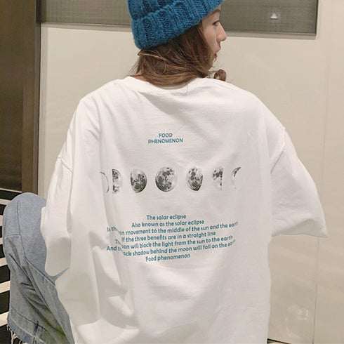 半袖Tシャツ レディース 韓国 英字ロゴ カットソー 春夏 オルチャン 人気 ロング ゆったり 着痩せ カジュアル ワンサイズ 99AAA-032