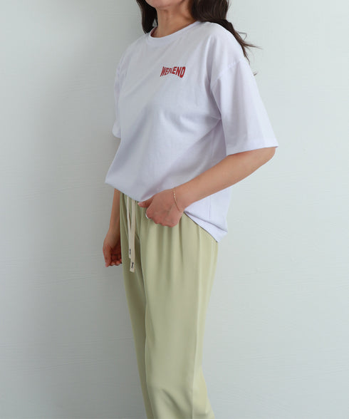 プリントTシャツ 半袖 新作 韓国風夏服 レディーストップス クルーネック カットソー プルオーバー オルチャン 体型カバー 人気 カジュアル おしゃれ大人 99AAA-035